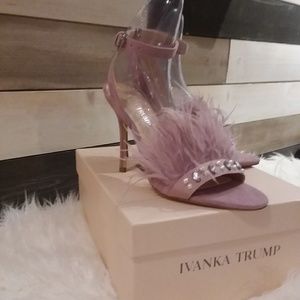 Ivanka Trump Feather Suede Embellished